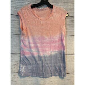Splendid Makena Watercolor Cap Sleeve Top Size M